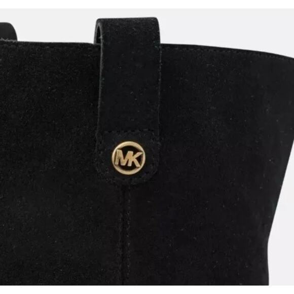 NWOB-Michael Kors Harlow Black Suede Pointed Toe Over-The-Knee Boots Size 6 - Picture 5 of 7